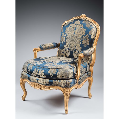 A set of four Louis XV armchairs 